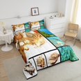 thumbnail image 5 of Hawaii Beach Decor Comforter Set Patchwork Starfish Bedding Set for Women Adults,Blue Ocean Quilt Conch Shell Twin Duvet Insert,Tropical Sand Coastal Creature Beach Room Decor, 5 of 5