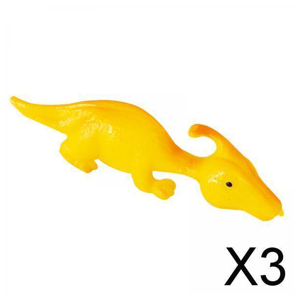 5x Mini figuras de dinosaurio estirable Soledad Rellenos para bolsas de fiesta 3 piezas