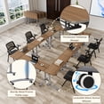 thumbnail image 4 of Narrow Conference Tables,Conference Room Tables with Wheels,Small Folding Conference Table for Office Training Meeting Seminar Classroom Home, 4 of 8