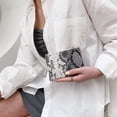 thumbnail image 3 of Fashion Women PU Snake Pattern Coin Purse Wallet Small Clutch Bag (Black), 3 of 7