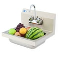 thumbnail image 1 of Stainless Steel Kitchen Sink with 360 Degree Swivel Faucet Copper Valve and More, 1 of 8