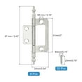 thumbnail image 2 of Uxcell Non-Mortise Door Hinges, Heavy Duty Steel Flush Cabinet Hinges with Screws Silver, 2 of 7
