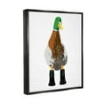 thumbnail image 3 of Stupell Industries Mallard Duck Wearing Boots Portrait Graphic Art Jet Black Floating Framed Canvas Print Wall Art, Design by Kamdon Kreations, 3 of 8