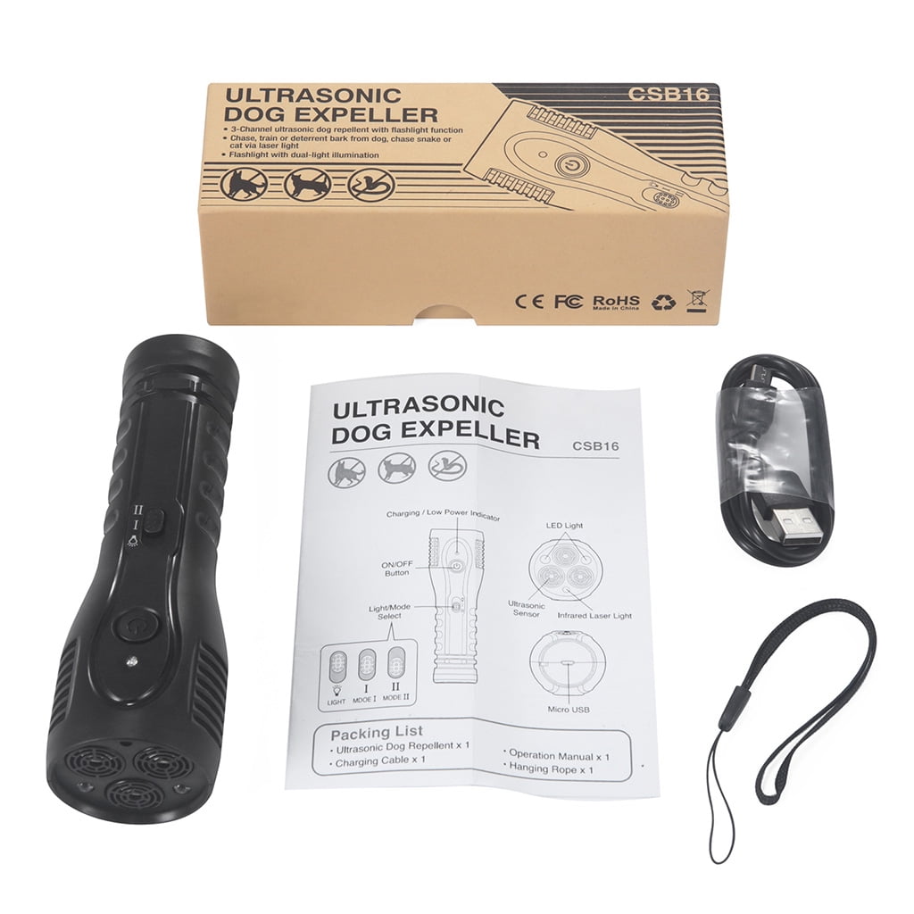 Ultrasonic Dog Chaser Aggressive Attack Dogs Repeller Stop Anti Barking Pet Supplies Training Tools