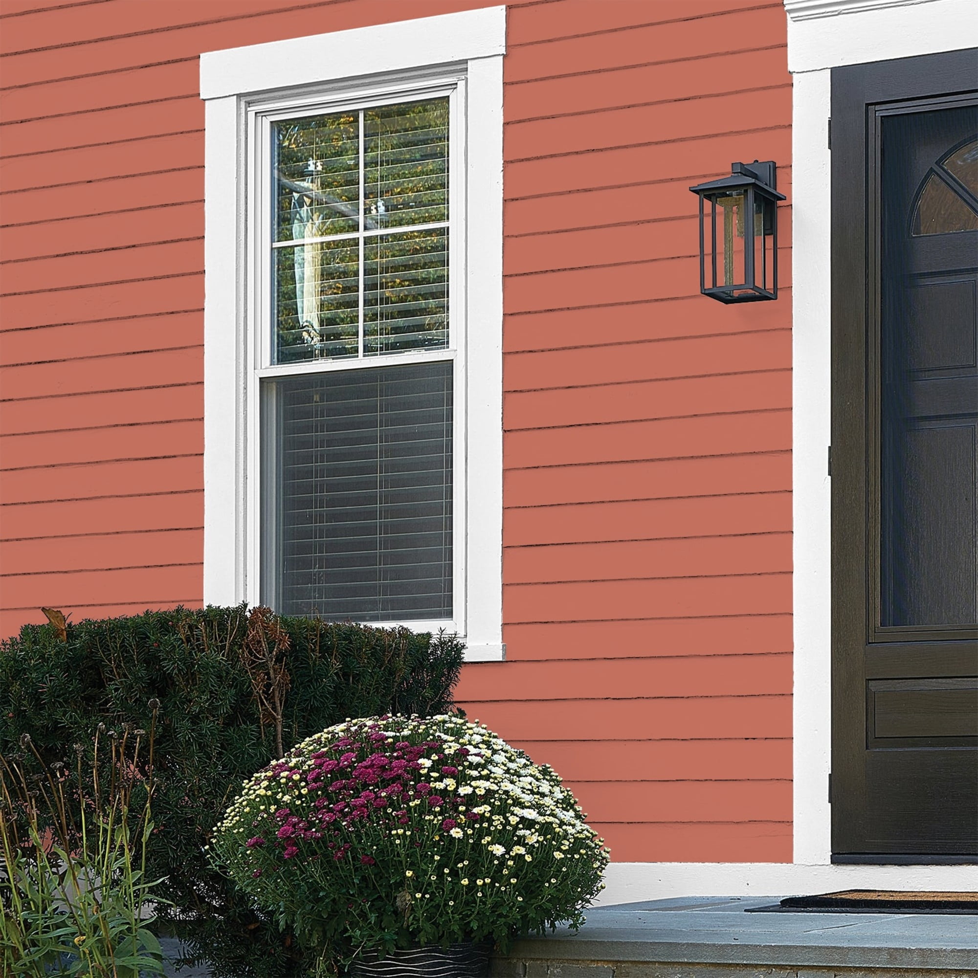 Glidden Fundamentals Cajun Spice / Orange, Flat Exterior Paint, 1 Gallon