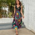 thumbnail image 5 of Paisley Print Vestido Sin Mangas , Vestidos De Lujo Para Ocasiones Oficiales, 5 of 5