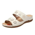 thumbnail image 2 of QJUHUNG Ladies Flat Flower Slippers Roman Style Spring And Summer Sandals, 2 of 5