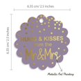 thumbnail image 6 of Inkdotpot Pack Of 50 Hugs & Kisses From The Wedding Favor Paper Tags Craft Real Gold Foil Hang Tags, 6 of 6