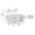 thumbnail image 3 of Sauder East Rock Lift Top Coffee Table, Ashen Oak, 433861, 3 of 9