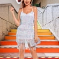 thumbnail image 2 of Vestido de baile latino Yuyangstore Lentejuelas con flecos Talla XL, 2 of 8