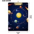 thumbnail image 2 of FMSHPON Galaxy Universe Clipboard Hardboard Wood Nursing Clip Board and Pull for Standard A4 Letter 13x9 inches, 2 of 7