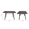 thumbnail image 3 of Set Comedor Oslo Melamina 120cm Nogal 4 sillas Blanco nogal Mundo In, 3 of 5