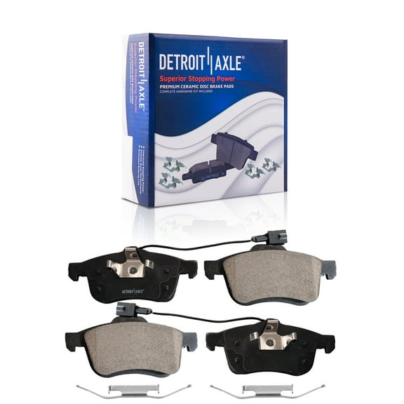 Detroit Axle - Front Brake Pads for 2015-2022 Ram ProMaster City, Ceramic Brake Pads with Hardware 2016 2017 2018 2019 2020 2021 Replacement