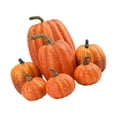 thumbnail image 1 of Bearachild Juego festivo de 7 calabazas artificiales para encantadoras decoraciones de bodas de otoño Kits de decoración para fiestas Amarillo, 1 of 6
