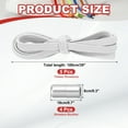 thumbnail image 2 of No Tie Shoelaces Tieless Elastic Shoe Laces with 4 Metal Locks Buckles Fit for Adults Sneakers Canvas Shoes White, 2 of 7