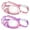 04-Pink & Purple, variant on Vvinca 2 Pcs Kids-Swim-Goggles with Nose Cover, Swimming Diving Mask Wide View Anti Fog UV Anti Shattered Lens for Kids 3-6