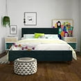 thumbnail image 3 of DHP Rose Tufted Upholstered Platform Bed Frame, Full, Blue Velvet, 3 of 19