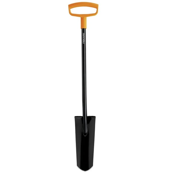 Fiskars D-Handle Steel Transplant Spade, 46"