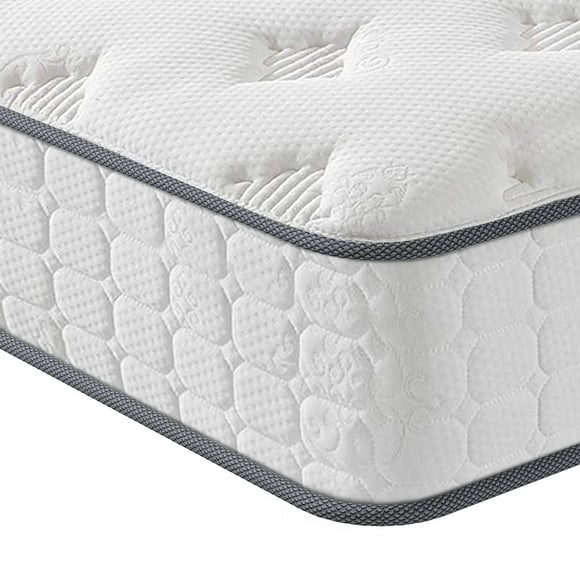 Vesgantti Twin XL Mattress, 10 Inch Hybrid XL Twin Mattress in a Box, Extra Long Twin Innerspring Mattress with Gel Memory Foam and Pocket Coils Spring, Tight Top Series Medium Firm Feel