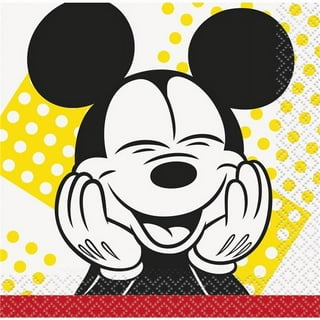 Mickey Mouse Shaped Paper Dinner Plates, 9in, 8ct