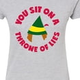 thumbnail image 3 of ELF - Christmas Family Set Throne Of Lies - Juniors Fitted Graphic T-Shirt, 3 of 5