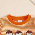 thumbnail image 4 of Gibobby Toddler Baby Girl Clothes 1T 2T 3T 4T 5T Fall Winter Outfits Contrast Color Long Sleeve Sweatshirt + Pants Sets(2-3 Years,Orange), 4 of 7