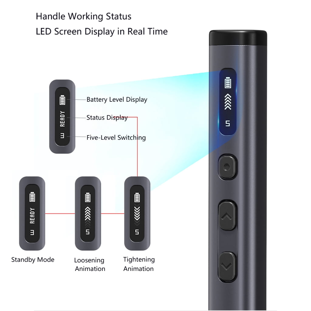 Shaft Electric Screwdriver Multi Purpose Tool Design Extended Battery Life