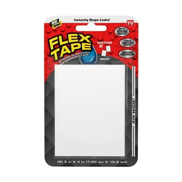 Flex Tape Mini Strong Rubberized Waterproof Tape, White