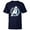 Navy, variant on Avengers: Endgame Logo Silver Speed - Short Sleeve T-Shirt for Kids - Customized-White