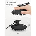 thumbnail image 2 of HEETA Scalp Massager Hair Growth, Scalp Scrubber with Soft Bristles, Integrated Silicone Design, Exfoliator for Dandruff Removal & Relaxation, Shampoo Brush Fit Wet Dry Hair Use, Black, 2 of 10