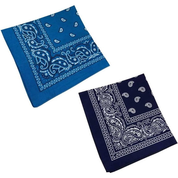 Aadikart Paisley Bandana Head Scarf, Multicolor, 2-Pack