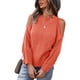 thumbnail image 1 of Home Knitwear, Off Shoulder Women Sweater Pure Color Polyester  For Travel ANGGREK Naranja L, 1 of 6