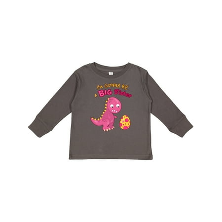 

Inktastic Dinosaur Future Big Sister Gift Toddler Toddler Girl Long Sleeve T-Shirt