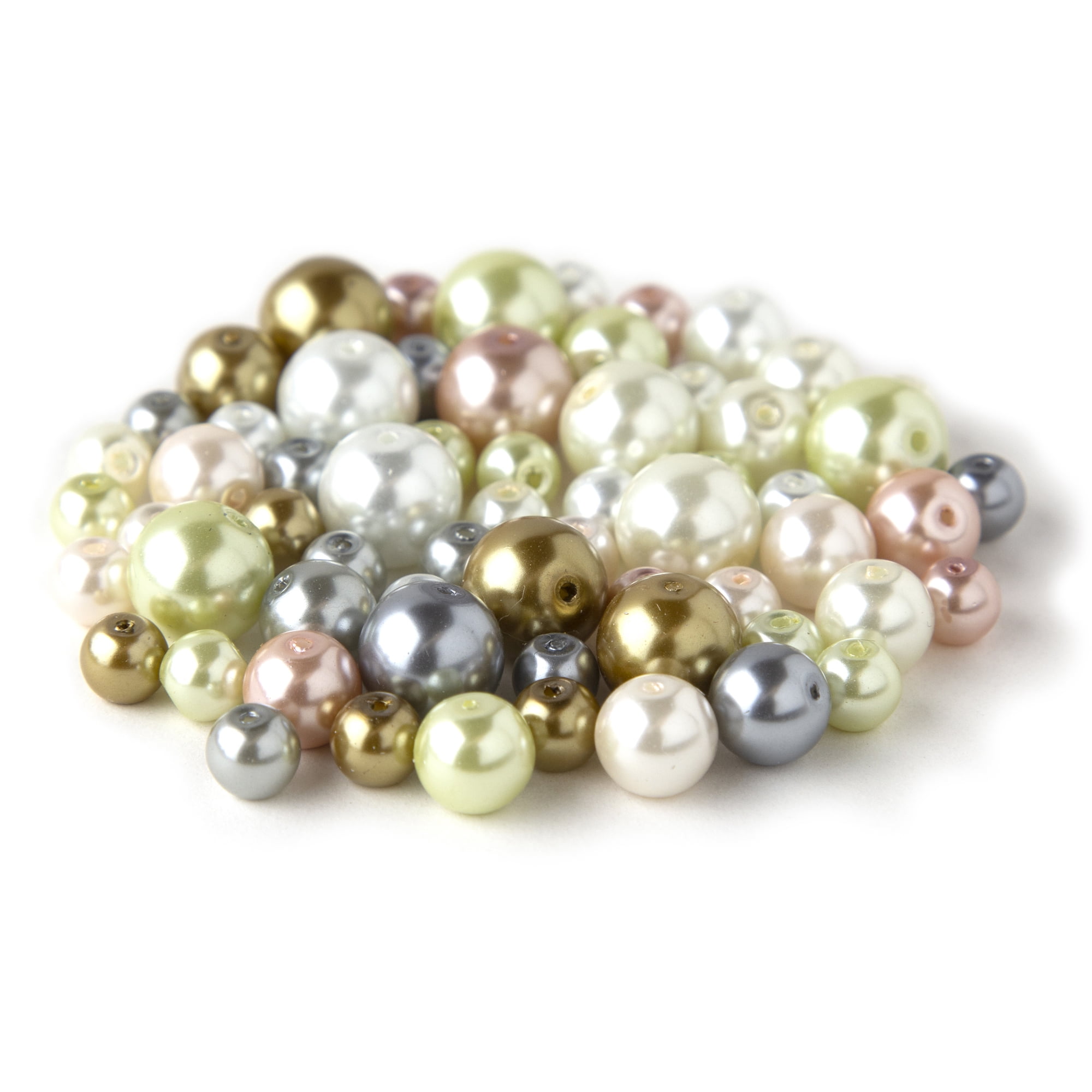 10 black acrylic beads 8 mm imitation pearls