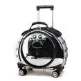 thumbnail image 4 of Transportín transparente para mascotas MiMu con ruedas: carrito para perros o gatos pequeños para viajes con mascotas: mochila alternativa para gatos, 4 of 5