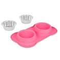 thumbnail image 2 of Internet's Best Bone Dog Bowl Set - Pink - 2 Large Dog Bowls, 2 of 7