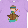 thumbnail image 4 of Inktastic Fishing Boy, Fisherman, Fishing Rod, Brown Hair Boys Toddler T-Shirt, 4 of 5