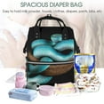 thumbnail image 5 of Pofeuu Blue Viper Snake Print Diaper Bag Backpack, Multifunction Travel Pack Maternity Baby Changing Bags, Large Capacity, Waterproof, 5 of 6