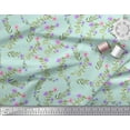 thumbnail image 3 of Soimoi Poly Georgette Fabric Dot,Leaves & Floral Decor Fabric Printed Yard 42 Inch Wide, 3 of 3