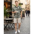 thumbnail image 6 of HAPPY BAY Men's Hawaiian Shirts Short Sleeve Button Down Shirt Floral Shirt Men Casual Holiday Summer Party Caribbean Shirts for Men Funny S Hawaii Collage Print, Blacks From Kids, 6 of 7