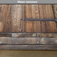 thumbnail image 6 of Ambesonne Antique Place Mats Set of 4, Rustic Rural Wood Door, Standard Size, Brown Orange, 6 of 6