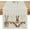 Striped Rabbit, variant on Easter Table Runner 13x72 Inches Long Bunny Rabbit Table Runner Modern Beige Stripes Seasonal Spring Table Runner Washable Linen Look Dining Table Decoration for Living Room Party Picnics