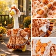 thumbnail image 5 of 23 Inch Porch Goose Outfit, Fall Leaf and Pumpkin Halloween Costume for Concrete or Plastic Lawn Goose Statues and Garden Decor,A2#, 5 of 8