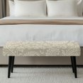 thumbnail image 5 of Chririnla Soft Dining Room Bench Slipcover, Vintage Floral Scroll Polyester Spandex Fabric, Stretch Washable Bench Seat Protector for Dining Room Hotel, 5 of 9