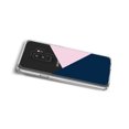 thumbnail image 2 of DistinctInk Clear Shockproof Hybrid Case for Samsung Galaxy S9+ PLUS (6.2" Screen) - TPU Bumper, Acrylic Back, Tempered Glass Screen Protector - Color Block - Navy & Pink, 2 of 9