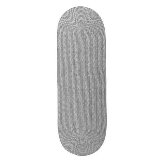 Colonial Mills Tapis RV43R028X072 2 Pi. 4 Po. x 6 Pi. Réversible Ovale Tressé Cendre de Coureur