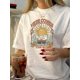 thumbnail image 2 of Camiseta de verano para mujer Suave elegante con Cuello redondo1pc Vintage Sunset Graphic Tee, Women'S Casual Round Neck Short Sleeve T-Shirt, Polyester Knit Summer Top with Geometric Pattern Design, 2 of 8