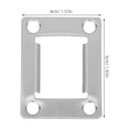 thumbnail image 2 of WHAMVOX 6Pcs Metal Latch Plate Reinforcement Stainless Steel for Door Installation, 2 of 6