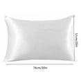 thumbnail image 4 of Funda de almohada Funda de almohada transpirable Funda de cojín para la cabeza de tela Funda de almohada de color sólido para cama, Blanco Advancent HA003270-07, 4 of 7