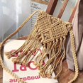 thumbnail image 7 of Kukuzhu Summer Women Tassel Beach Shoulder Bag Bohemian Crochet Messenger Bags, 7 of 7